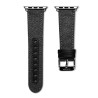 Apple Watch 38 mm Bracelet en tissu de luxe Noir