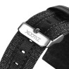 Apple Watch 38 mm Bracelet en tissu de luxe Gris Bracelet en tissu ...