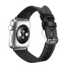Apple Watch 38 mm Bracelet en tissu de luxe Gris Bracelet en tissu ...