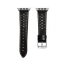 Bracelet en cuir de luxe Noir Pour Apple Watch 42 mm Bracelet en cu...