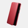 Samsung S9 Plus Etui en cuir véritable Curved Edge Série Luxury Rouge