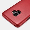 Samsung S9 Plus Etui en cuir véritable Curved Edge Série Luxury Rouge