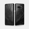 Samsung Note 8 Etui Marron en cuir de luxe série Vintage bords cour...