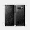 Samsung Note 8 Etui Noir en cuir de luxe série Vintage bords courbés