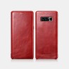Samsung Note 8 Etui Beige en cuir de luxe série Vintage bords courb...