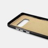 Samsung Note 8 Coque arrière en cuir véritable motif carré Rouge