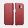 Samsung S8 Plus Etui en cuir véritable Luxury Curved Rouge