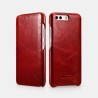 Huawei P10 Plus Etui en cuir de luxe série Vintage Folio Rouge
