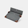 Étui en tissu et cuir pour tablette avec deux boutons taille: iPad ...