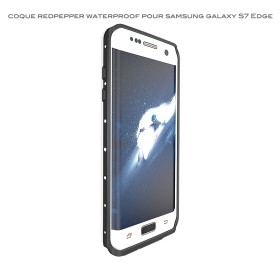 Coque waterproof pour Samsung Galaxy S7 Edge Blanc Coque Redpepper ...