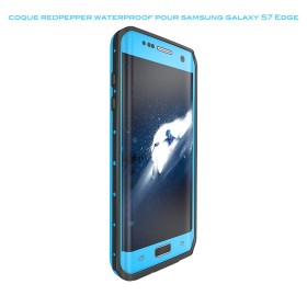 Coque waterproof pour Samsung Galaxy S7 Edge Bleu