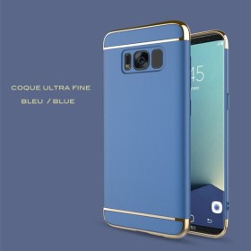 Samsung Galaxy S8 coque Ultra fine 3 en 1 en PC dur Bleu Foncé