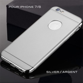 Coque Ultra fine 3 en 1 en PC dur Silver iPhone 7/8 Coque ultra fin...