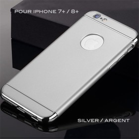 Coque Ultra fine 3 en 1 en PC dur Silver iPhone 7 Plus/8 Plus