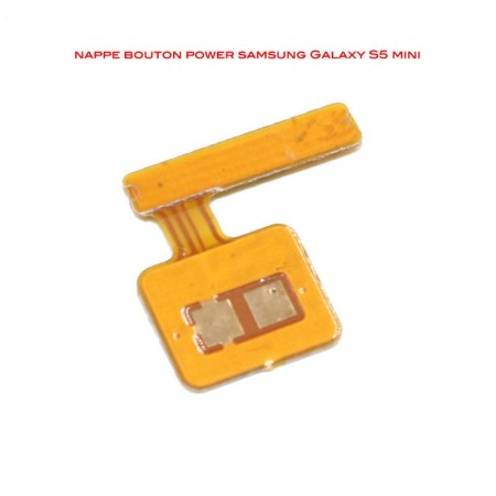 Nappe Du Bouton Power Pour Samsung Galaxy S5 Mini Nappe du bouton p...