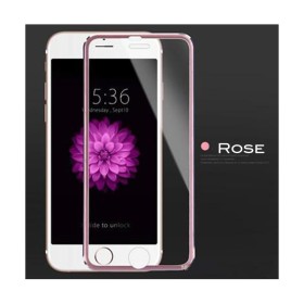 Verre trempé contour en titane Rose haute dureté iPhone 6 Plus/6s Plus