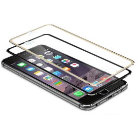 Verre trempé contour en titane Gold haute dureté iPhone 6 Plus/6S Plus