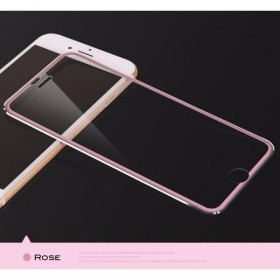 Verre trempé contour en titane Rose haute dureté iPhone 7/8