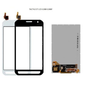 LCD et Vitre tactile pour Samsung Xcover 3 SM-G388F blanche Vitre t...