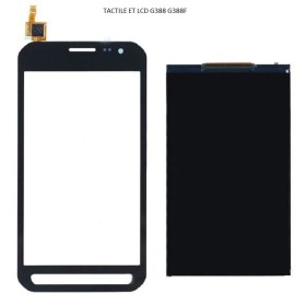 LCD et Vitre tactile pour Samsung Xcover 3 SM-G388F noire Vitre tac...