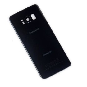 Vitre Arrière Avec Lentille Et Adhésifs Pour Samsung Galaxy S8 Noir