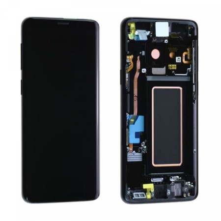 Ecran Complet LCD+Tactile+Châssis Samsung Galaxy S9 Plus G965F Noir...