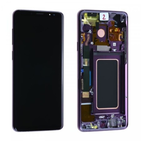 Ecran Complet LCD+Tactile+Châssis Samsung Galaxy S9 Plus G965F Viol...