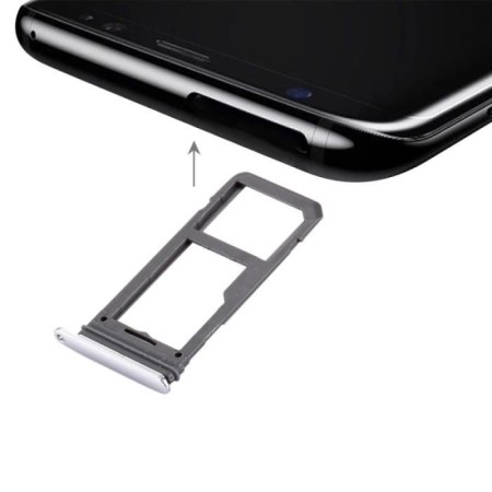 Tiroir de Carte Sim Samsung Galaxy S8 G950F / S8 Plus G955F Silver