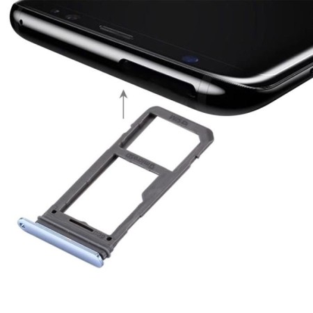 Tiroir de Carte Sim Samsung Galaxy S8 G950F / S8 Plus G955F Bleu