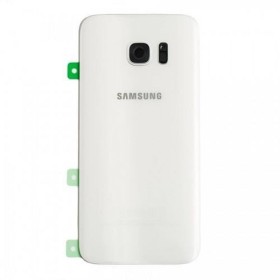 Cache Batterie Vitre Arrière Samsung Galaxy S7 Edge G935F Blanc Cac...