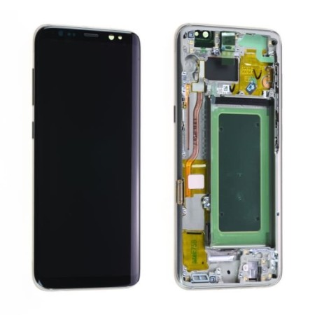Ecran Complet LCD+Tactile+Châssis pour Samsung Galaxy S8 G950F Gold...