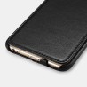 Etui ICARER Noir en cuir Luxury Side open iPhone 6 Plus/6s Plus