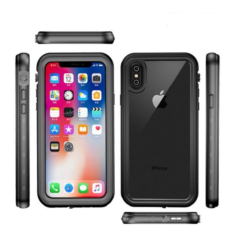 Coque Redpepper iPhone X XS Noir Coque Redpepper iPhone X XS Noir