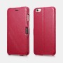 Etui ICARER Litchi Pattern cuir Rose iPhone 6 Plus/6s Plus