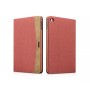 Etui Folio pour iPad mini 4 en tissu et cuir série Erudition Rouge