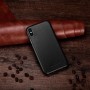 iPhone XS Max Curved Edge Série Luxury Etui en Cuir Véritable Noir