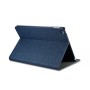 Etui Folio pour iPad Air 2 en tissu et cuir série Erudition Bleu
