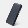 Samsung Galaxy S8 Etui en cuir véritable Luxury Curved Edge Noir