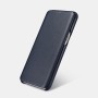 Samsung Galaxy S8 Etui en cuir véritable Luxury Curved Edge Noir Et...