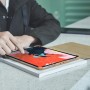 Etui Folio icarer pour iPad Pro 12.9 pouces 2018  en Cuir microfibres série Slim Noir