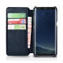 Samsung Galaxy S8 Etui Folio en Cuir de Luxe PU Bleu Samsung Galaxy...