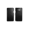 Samsung Galaxy Note 5 Etui en cuir de luxe Vintage Noir Etui i-care...